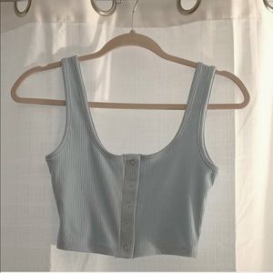 Blue Crop Top
